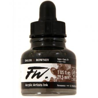 Daler Rowney Liquid Acryl Tinte 251 Sepia 29,5ml 