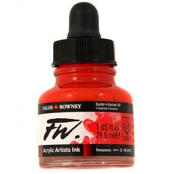 Daler Rowney Liquid Acryl Tinte 567 Scarlet 29,5ml 