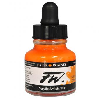 Daler Rowney Liquid Acryl Tinte 653 Fluorescent Orange 29,5ml 