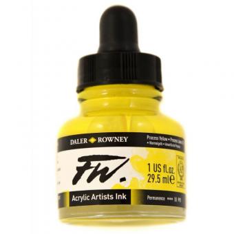 Daler Rowney Liquid Acryl Tinte 675 Process Yellow 29,5ml 