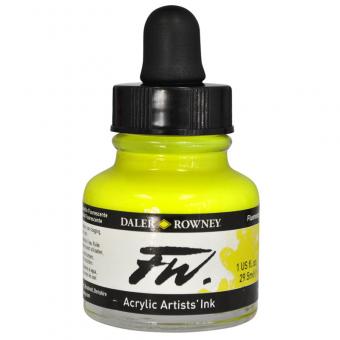 Daler Rowney Liquid Acryl Tinte 681 Fluorescent Yellow 29,5ml 