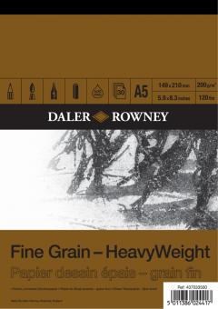 Daler Rowney Fine Grain A5 - feinköriges Zeichenpapier 200g/m² Block 