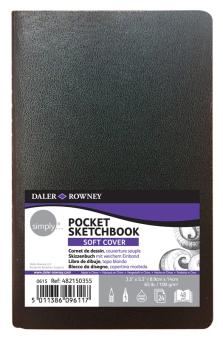 Skizzenbuch  Pocket Soft Cover 8,9x14cm Blanko 
