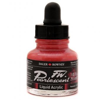 Daler Rowney Pearlescent Acryl Tinte Volcano Red 29,5ml 