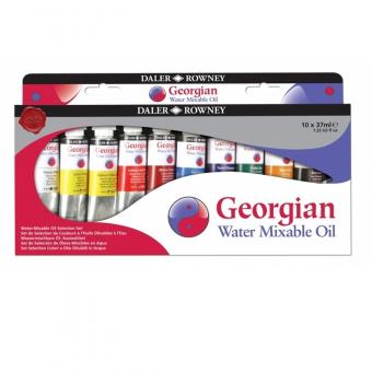 Daler Rowney Georgian Selection Set 10x37 ml Wassermischbare Ölfarbe 