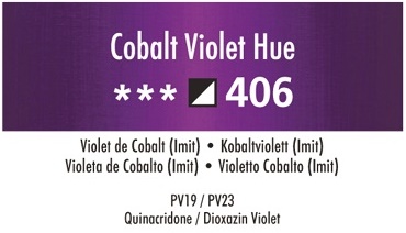 Daler Rowney Georgian 406  Kobalt Violett / Permanet Cobalt Violet Hue 37 ml Wassermischbare Ölfarbe 