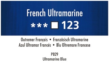Daler Rowney Georgian 123 Französisch Ultramarin / French Ultramarine 37 ml Wassermischbare Ölfarbe 
