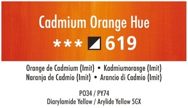 Daler Rowney Georgian 619 Cadmiumorange / Cadmium Orange Hue 37 ml Wassermischbare Ölfarbe 