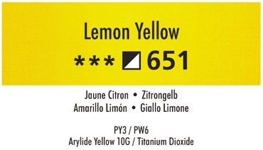 Daler Rowney Georgian 651 Zitronengelb / Lemon Yellow 37 ml Wassermischbare Ölfarbe 