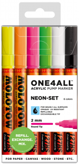 Molotow ONE4ALL™ 127HS Neon Set 1 2mm 