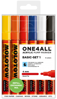 Molotow One4ALL™ Twin 4mm 227HS Basic Set 1 